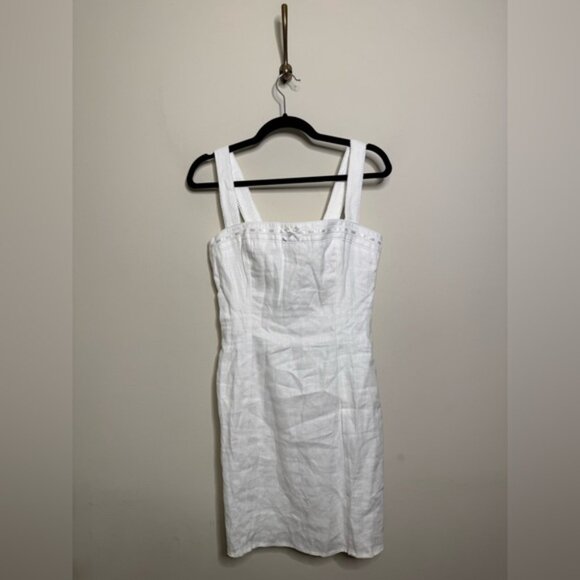 Reformation Elana Linen Dress in White - Picture 4 of 7